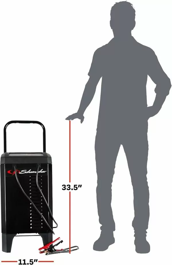 Schumacher Automatic Wheeled Battery Charger & Starter, 200A, 6V/12V - Image 8