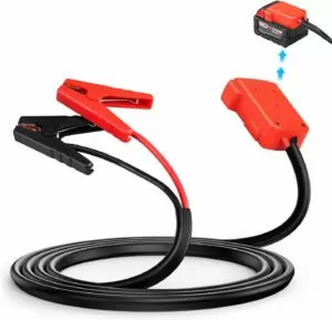 Beaspire Jumper Cable Clamps for Milwaukee M18 18V Battery Jumper Starter, Automotive Booster Cables 5.9ft 8AWG Cable Power Tool Line