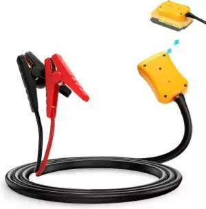 Jumper Cables for Dewalt 20V Batteries, 8AWG 5.9FT Automotive Boost Cables, Portable Jump Starter for Starting Vehicles Using Tool Batteries