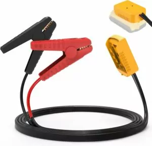 Jumper Cables with Adapter for Dewalt 18V/20V Battery, 8AWG 5.9FT Portable Auto Battery Jump Starter for Starting Car Light Vehicles (Battery Not Included)