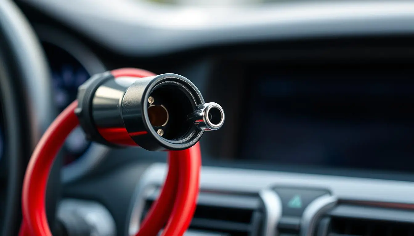 Cigarette lighter socket jumper cables
