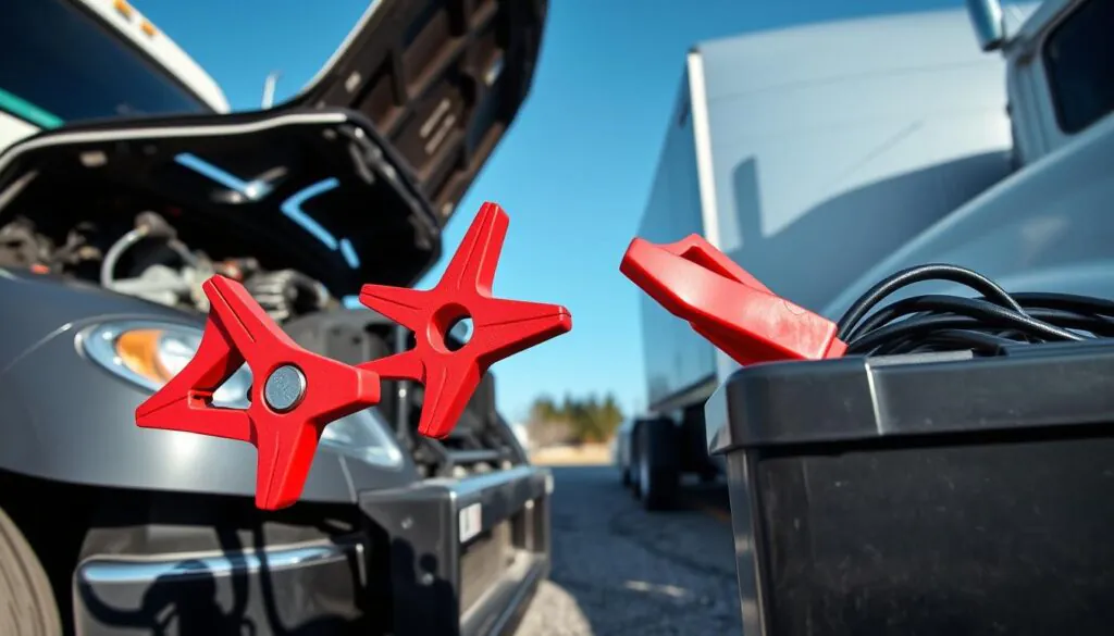 Semi Truck Jump Starting Process