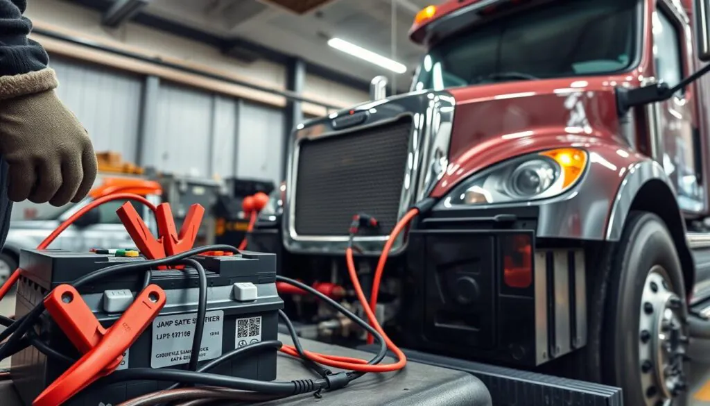 Semi Truck Jump Starting Safety