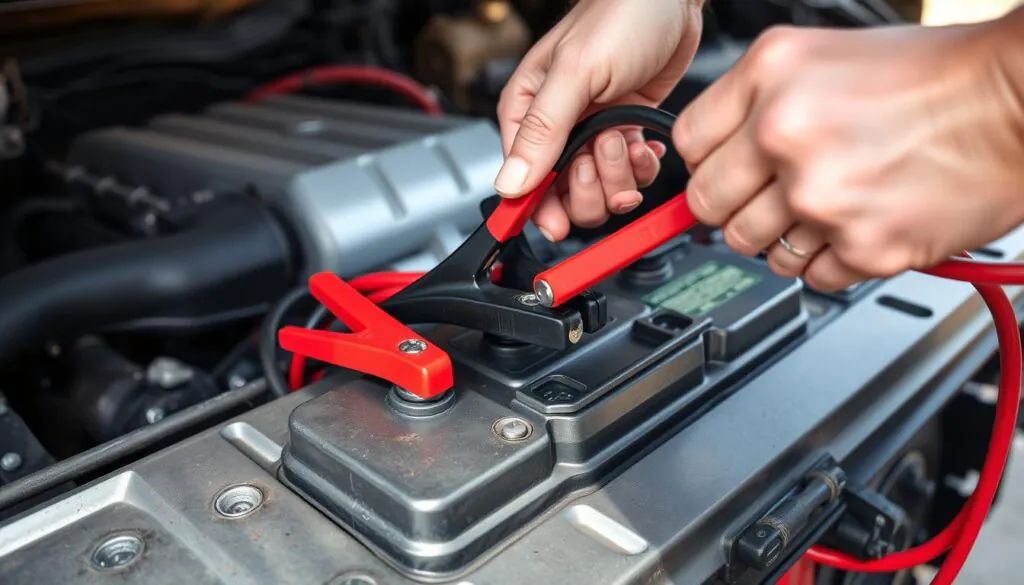 Truck Jumper Cables Disconnection Process